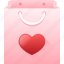 valentine, heart, love, romantic, valentinesday, bag, shoppingbag 