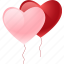 valentine, heart, love, romantic, valentinesday, balloons