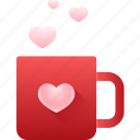 valentine, heart, love, romantic, valentinesday, coffee
