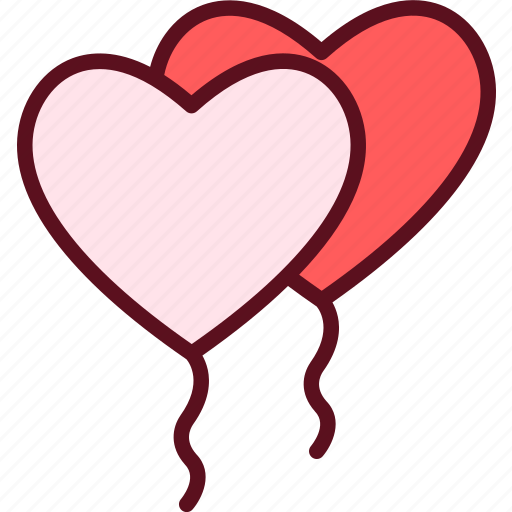 Valentine, heart, love, romantic, valentinesday, balloons icon - Download on Iconfinder