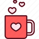 valentine, heart, love, romantic, valentinesday, coffee