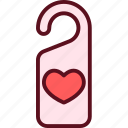 valentine, heart, love, romantic, valentinesday, doorhanger