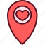 valentine, heart, love, romantic, valentinesday, location 