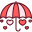 valentine, heart, love, romantic, valentinesday, umbrella 