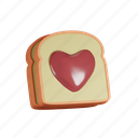 bread, strawberry, sandwiches, food, toast