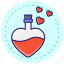 love potion, potion, love, potion-bottle, heart, magic-potion, flask, valentine, romance 