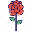 rose, flower, love, nature, valentine, background, floral, romantic, plant 