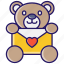 teddy bear, bear, toy, teddy, gift, love, animal, soft-toy, stuffed-toy 