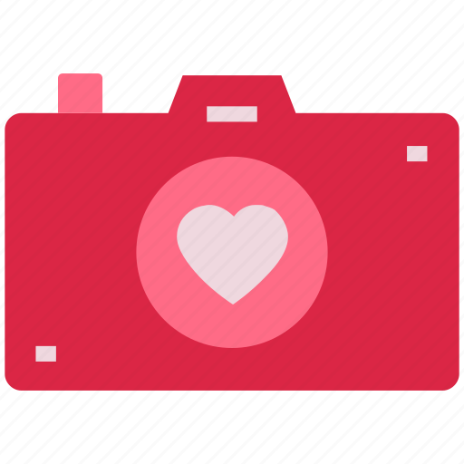 Camera, gadget, heart, love, photo, photography, valentine’s day icon - Download on Iconfinder