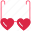 glasses, heart, heart glasses, love, shades, sunglasses, valentine’s day 
