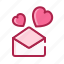 heart, letter, love, mail, romantic, valentine 