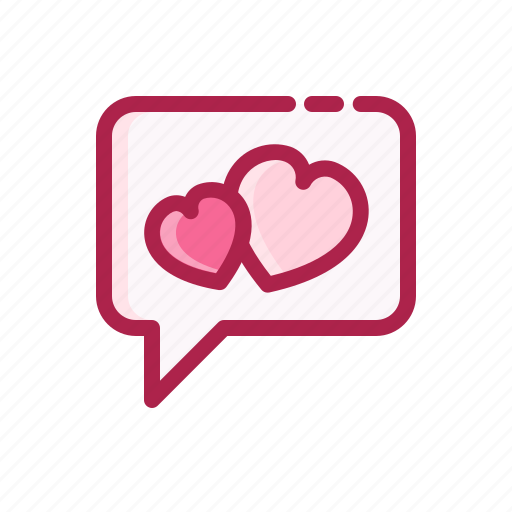 Chat, heart, love, romantic, valentine icon - Download on Iconfinder