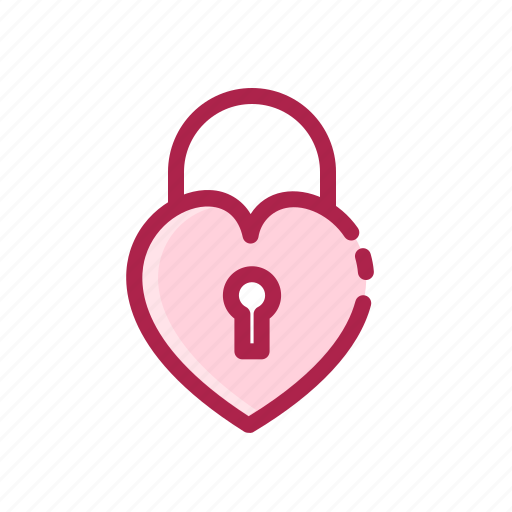 Heart, lock, love, romantic, valentine icon - Download on Iconfinder