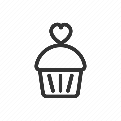 Cake, cup, heart, love, romantic, valentine icon - Download on Iconfinder