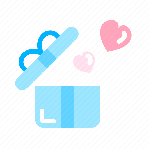Box, gift, heart, love, romantic, valentine icon - Download on Iconfinder