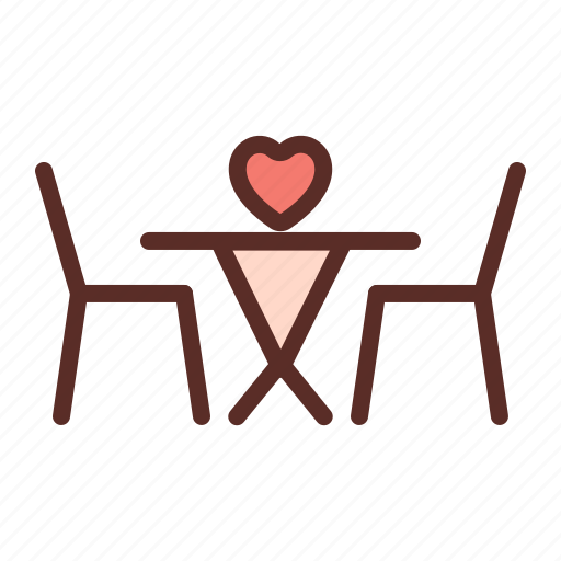 Dinner, table, chair, romantic, valentines icon - Download on Iconfinder