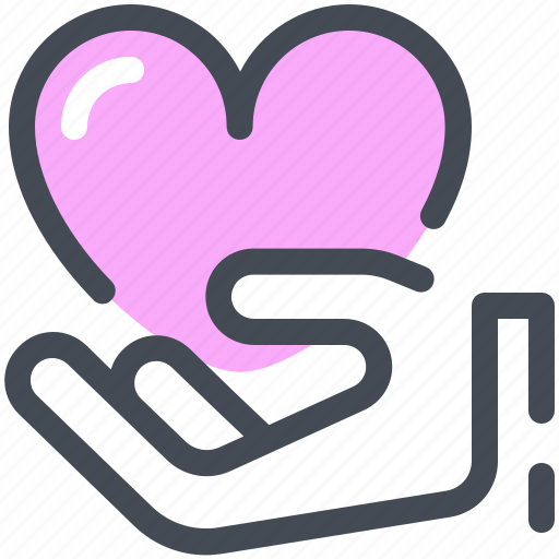 Give, hand, heart, hold, love, share icon - Download on Iconfinder