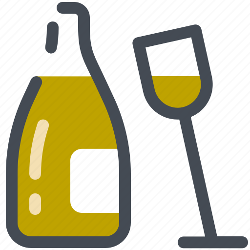 Alcohol, champagne, drink, glass, party, wine icon - Download on Iconfinder