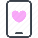 favoutire, message, flirt, heart, love, mobile, phone