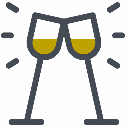Celebration, champagne, glasses, date, party, wine, splahe icon - Download on Iconfinder