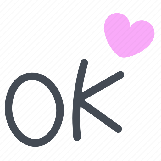 Heart, love, pink, valentine, valentines, day, ok icon - Download on Iconfinder