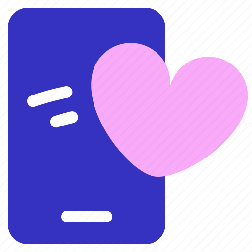 Swipe, phone, heart, social, like, application icon - Download on Iconfinder
