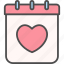 valentine, calendar, heart, love 