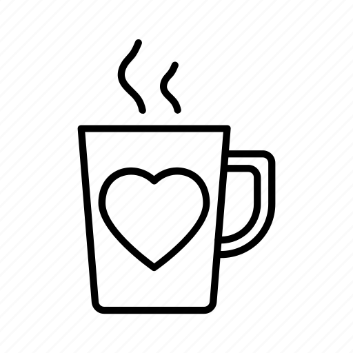Cup, heart, love, valentine, coffee, tea icon - Download on Iconfinder