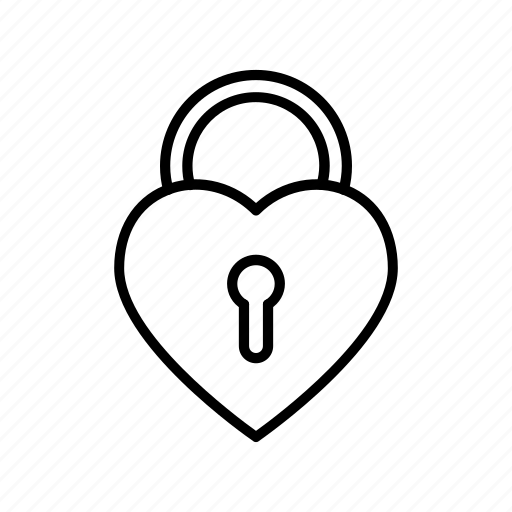 Lock, heart, love, valentine, protection icon - Download on Iconfinder