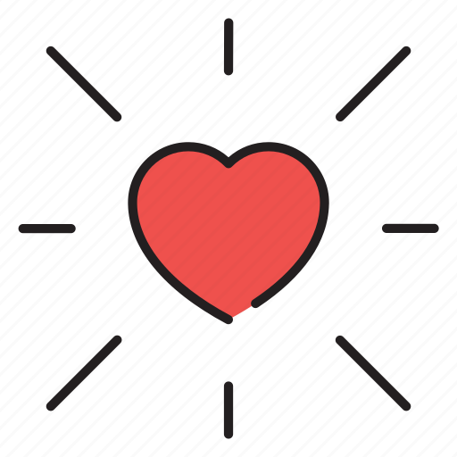 Valentines, love, shine, heart, like, favorite, valentine icon - Download on Iconfinder