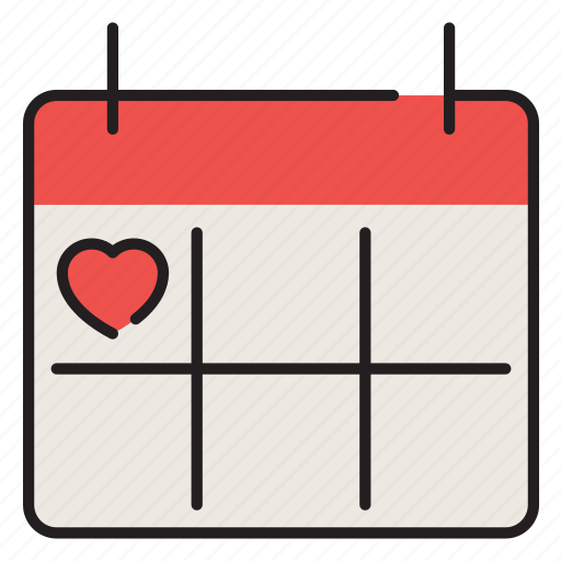 Valentines, love, date, event, calendar, favorite, day icon - Download on Iconfinder