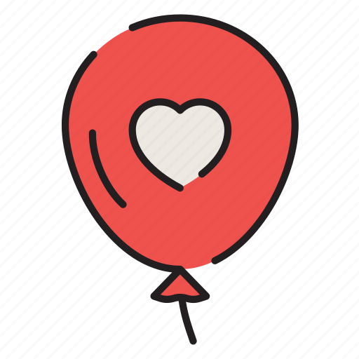 Valentines, love, balloon, air, party, gift, celebration icon - Download on Iconfinder