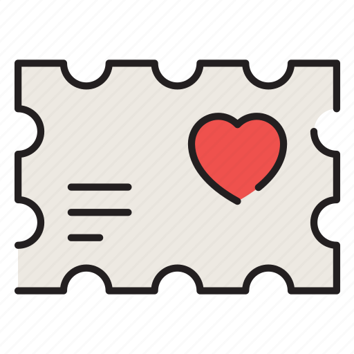 Valentines, love, postal, letter, card, mark, message icon - Download on Iconfinder