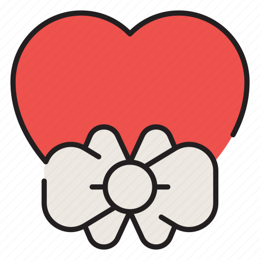 Valentines, love, present, bow, heart, gift, chocolate icon - Download on Iconfinder