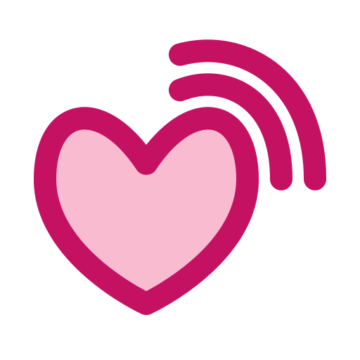 Heart, signal, love, valentine, gps, network, connection icon - Free download