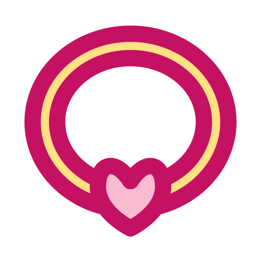 Valentine, heart, love, ring, necklace, diamond icon - Free download