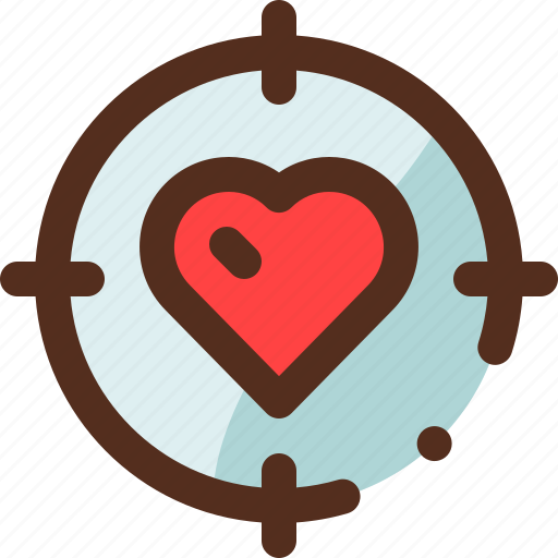Focus, heart, love, romance, target, valentine icon - Download on Iconfinder