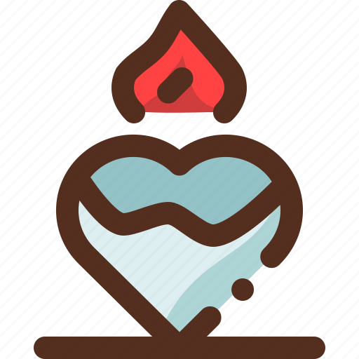 Candle, decoration, heart, love icon - Download on Iconfinder