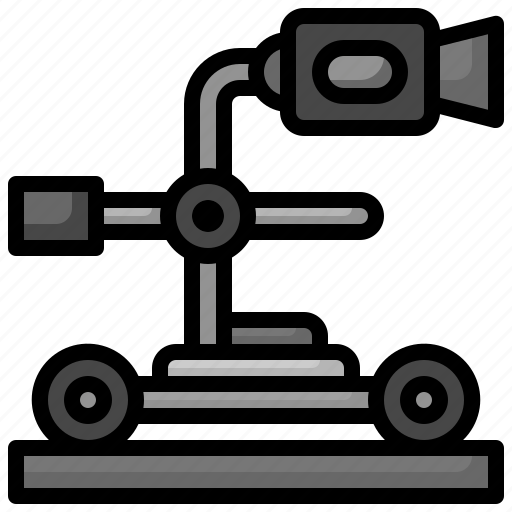 Camera, dolly, video, production, cinema, entertainment icon - Download on Iconfinder