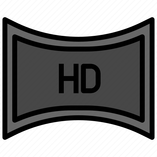 High, definition, quality, resolution, hd, electronics icon - Download on Iconfinder