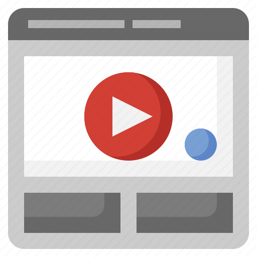 Website, play, button, entertainment, video, browser icon - Download on Iconfinder
