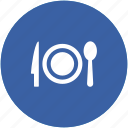 dining, eating, fork, plate, restaurant, spoon, tableware