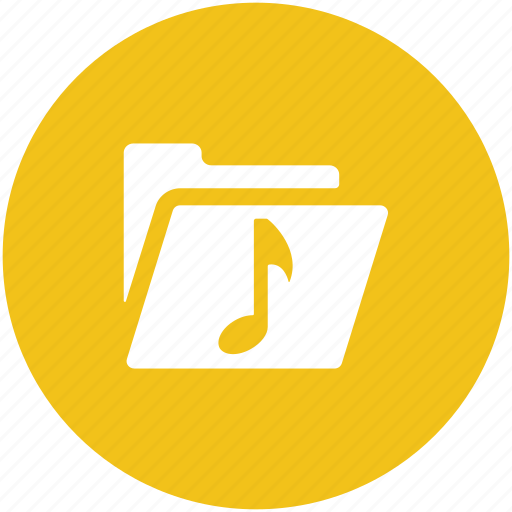 Folder, music collection, music folder, music pack, songs folder icon - Download on Iconfinder