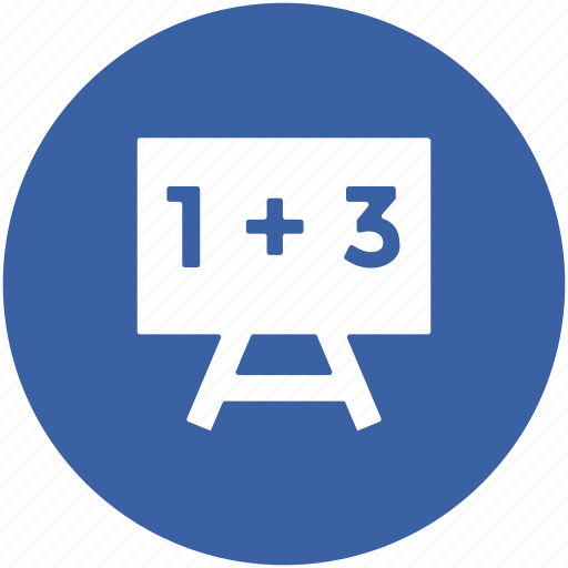 Calculation, math question, math sum, maths class, whiteboard icon - Download on Iconfinder