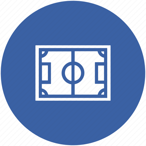 Football field, football ground, football pitch, playground, soccer field, stadium icon - Download on Iconfinder