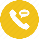 call, phone call, phone communication, phone receiver, speech bubble, telecommunication 