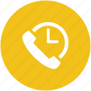 call service, clock, customer support, helpline, on time support, phone, time 