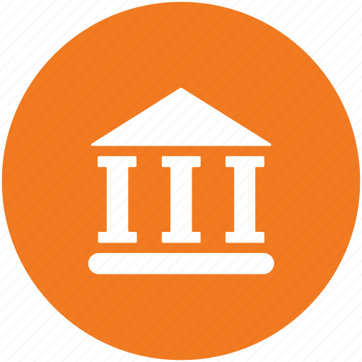 Bank building, building, court, real estate, school icon - Download on Iconfinder