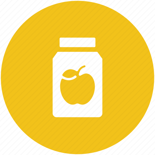 Apple jam, apple preserved, container, jar, marmalade icon - Download on Iconfinder