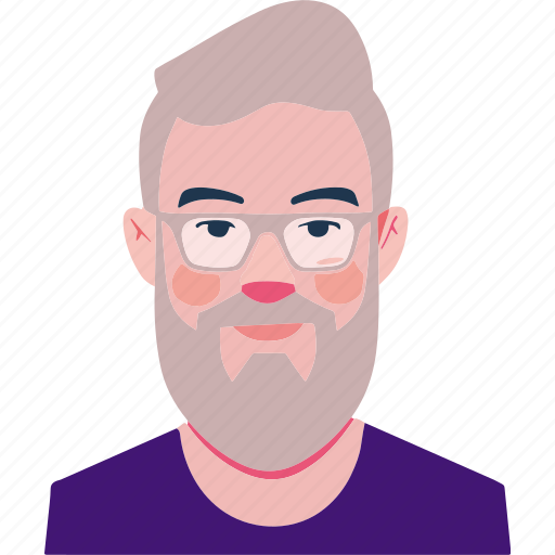 Glasses, man, avatar, male, middle aged icon - Download on Iconfinder